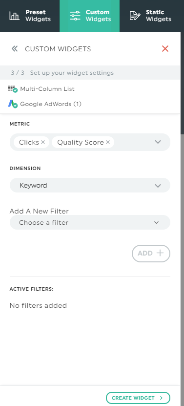 adowrds quality score reporting