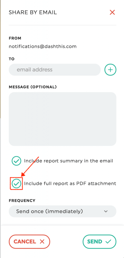 send pdf marketing reports via email