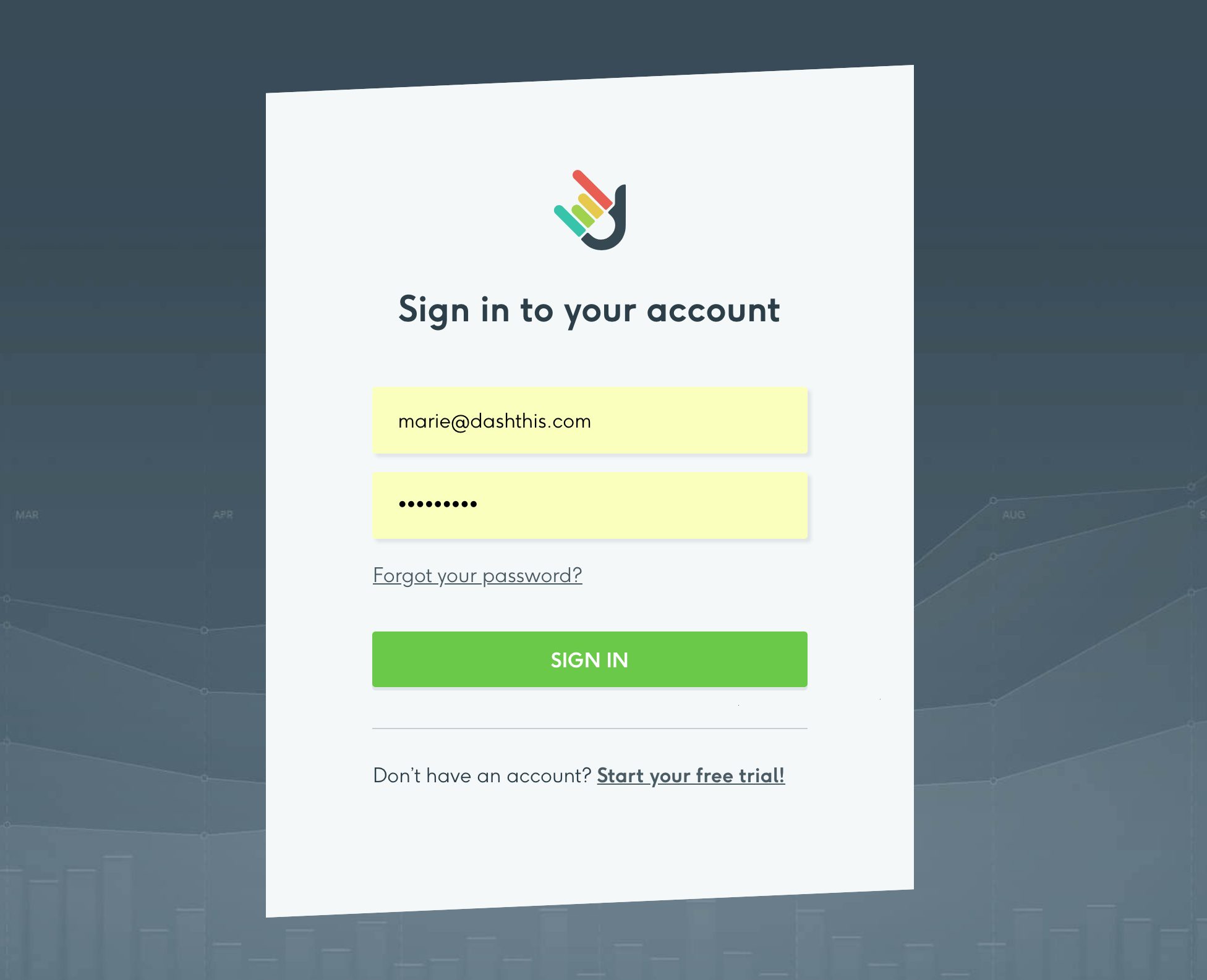 dashboard login