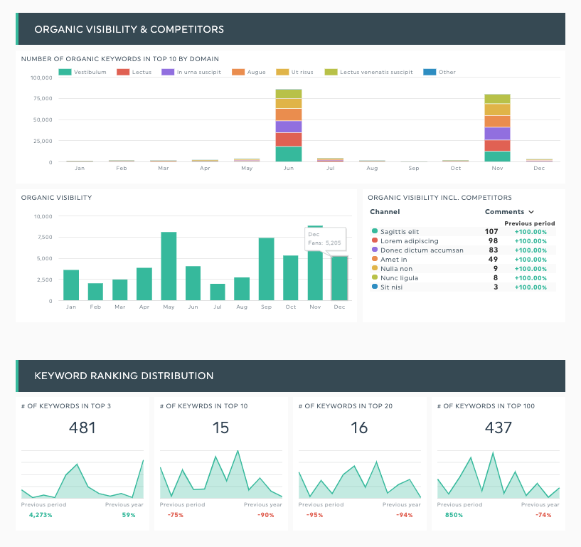 keyword ranking report example