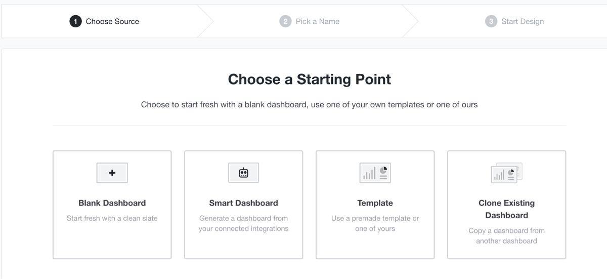 dashboard choose a starting point agency analytics