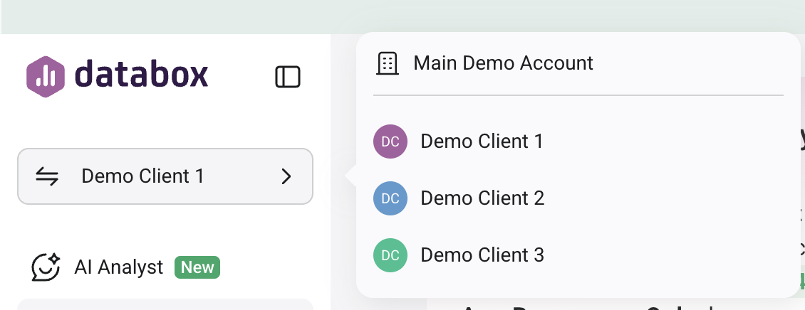 databox account structure